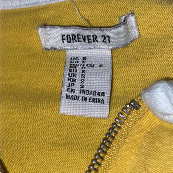 Yellow Blue Cropped Long sleeve - Picture 3 of 3